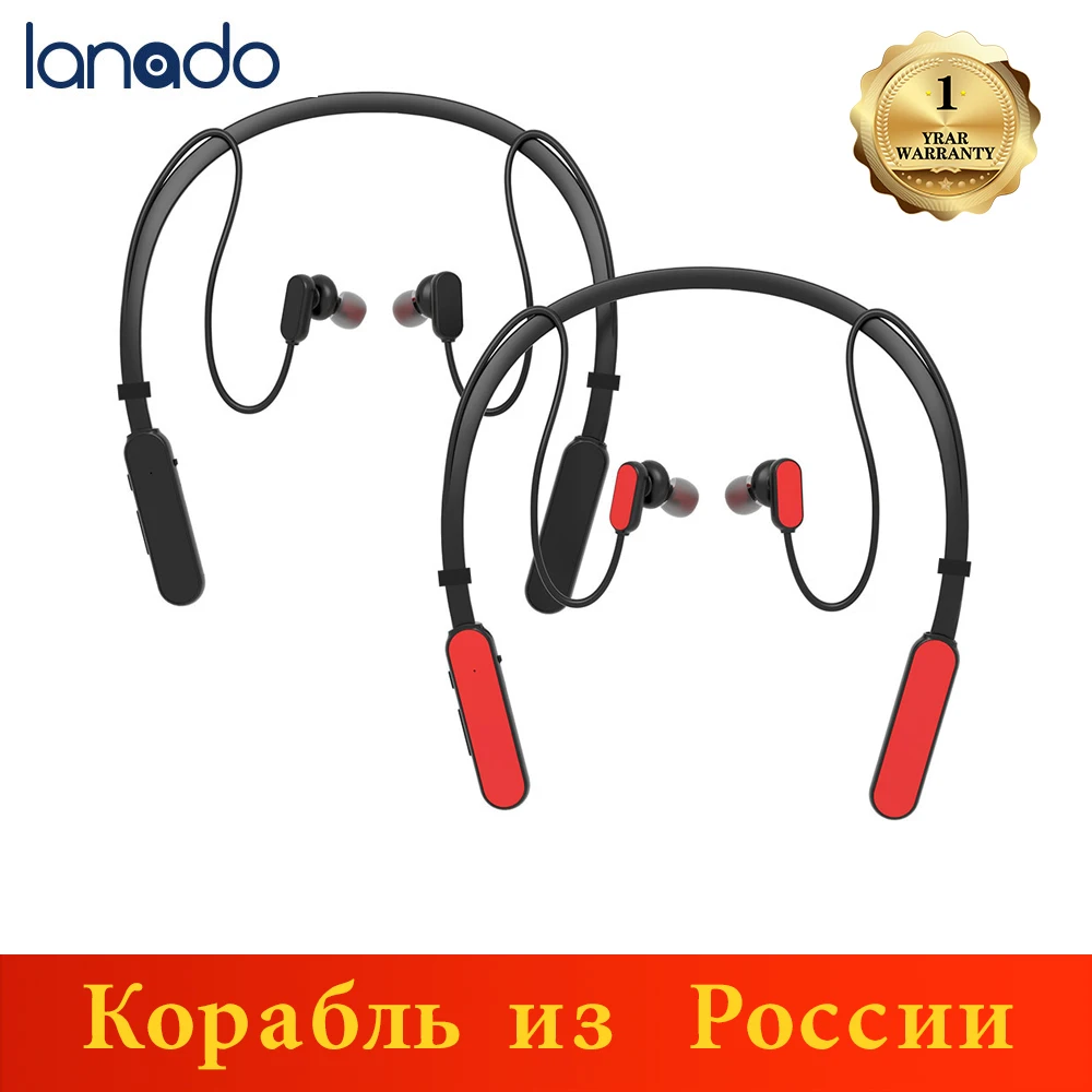 Lanado Neckband стерео Bluetooth 5 0 игровая гарнитура беспроводные - Цена: 