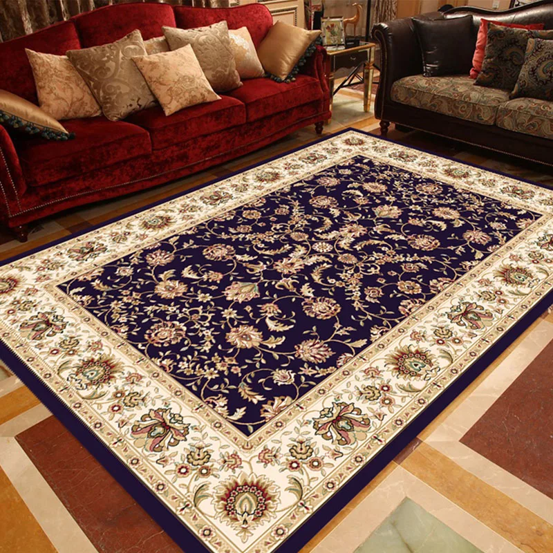Ретро персидский цветочный ковер нескользящий моющийся ковер для спальни гостиной кухни обнимашки-предложения