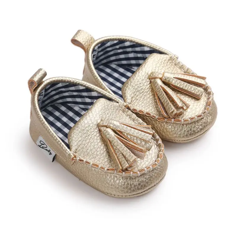 Обувь для новорожденных мальчиков и девочек детские мокасины для младенцев из кожи ПУ Детские ботиночки для кроватки - Цвет: Многоцветный