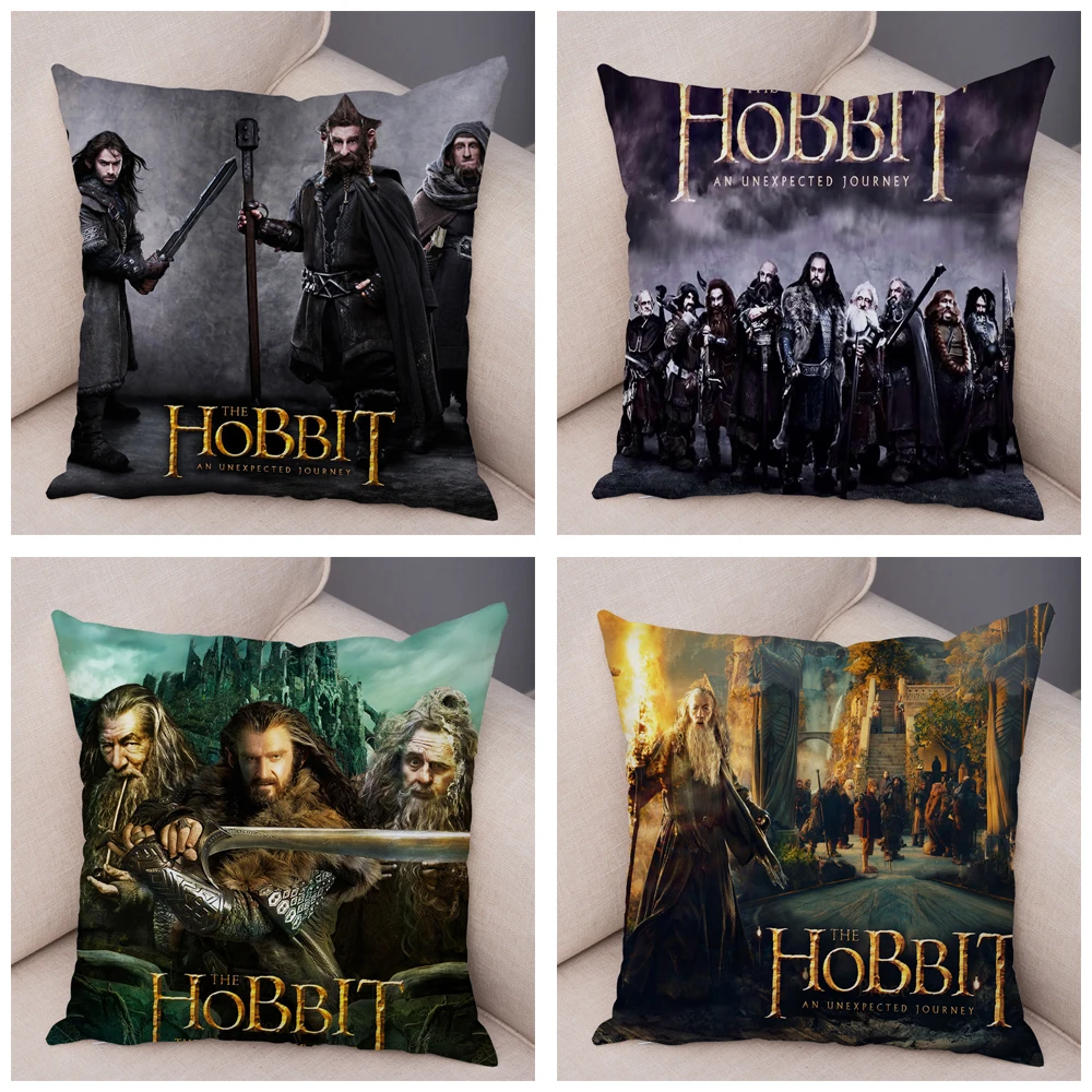 Классический фильм постер Hobbit супер мягкие короткие плюшевые ботинки наволочка, Чехол на подушку, домашние декоративные подушки для