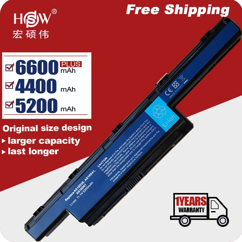 11 1 V Батарея для Acer AS10D31 AS10D51 AS10D81 AS10D75 AS10D61 AS10D41 AS10D71 Aspire 4741 5552G 5742 5750G 5741G | Компьютеры