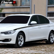 Cheap Car Styling M Performance Side Stripes Black Silver Vinyl Decals Side Skirt Stickers Kit for BMW F30 F31 3 Series Accessories Cheap Car Styling M Performance Side Stripes Black Silver Vinyl Decals Side Skirt Stickers Kit for BMW F30 F31 3 Series Accessories