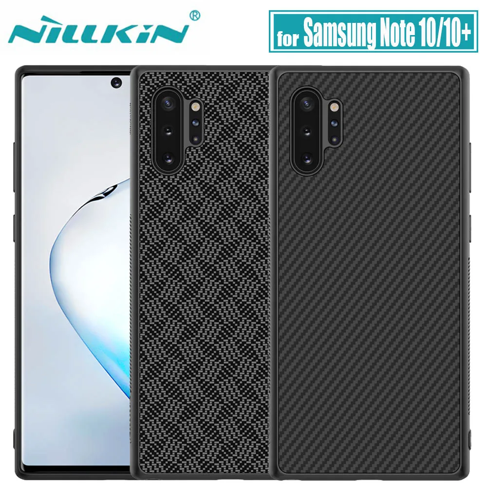 

for Samsung Galaxy Note 10 Plus Case Nillkin Aramid Carbon Fiber Hard PC Plastic Back Cover Case for Samsung Note10 Plus Shell