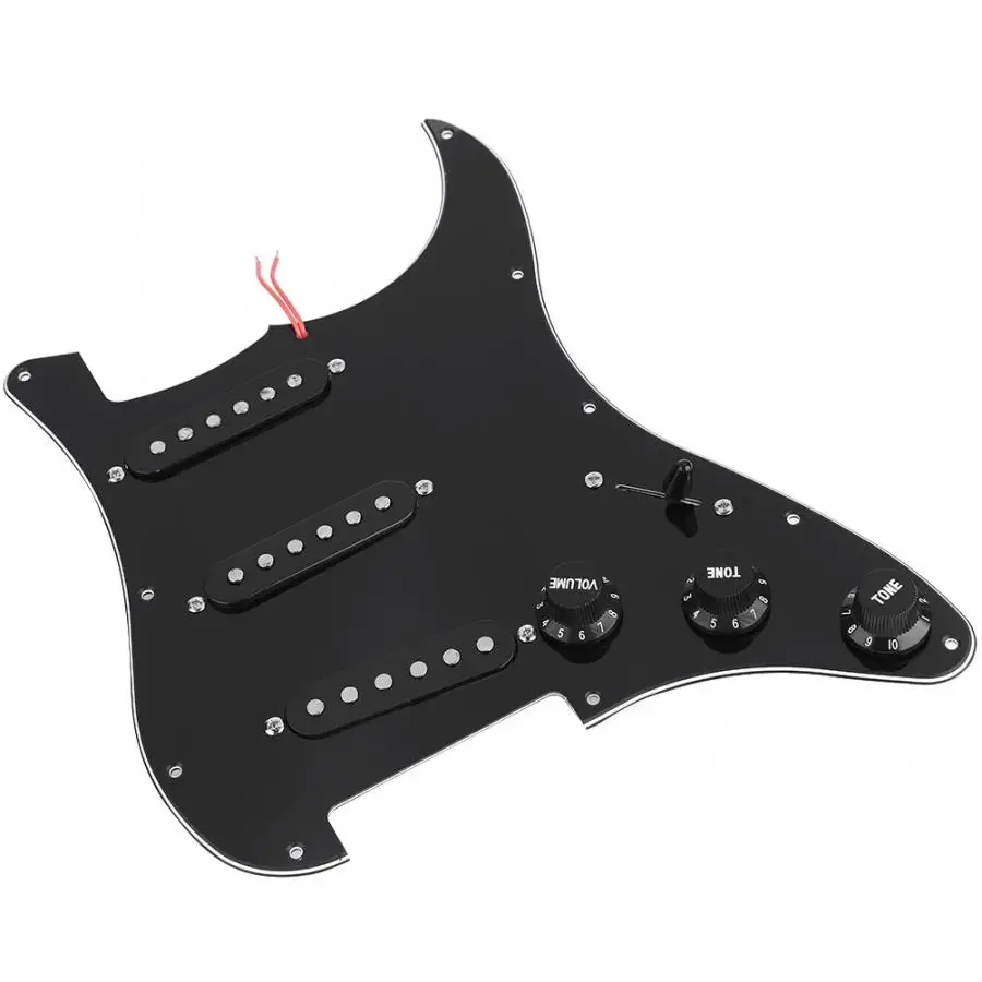 1 Set DIY Electric Guitar Kits Pickguard Back Cover Bridge System For Style Guitars