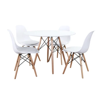 

Conjunto formado por una mesa Tower redonda de 100 cm. + 4 sillas + 4 cojines (varios colores)