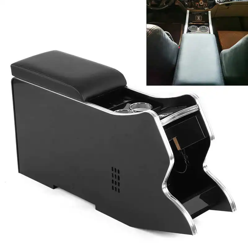 Armrest Box 3 Usb Ports With 8l Refrigerator Wireless Charger 4.2a Fast
