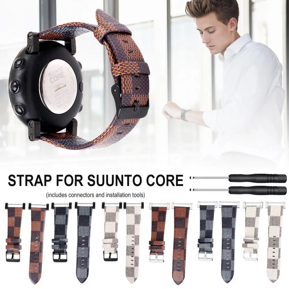 Кожаный ремешок для часов, сменный комплект для часов Suunto Core, аксессуары для часов