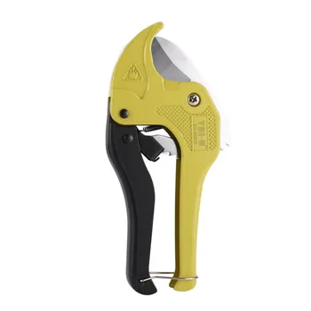 

TU-6301E PVC Pipe Cutter 42mm Aluminum Alloy Body Ratchet Scissors Tube Cutter PVC/PU/PP/PE Hose Cutting Hand Tools