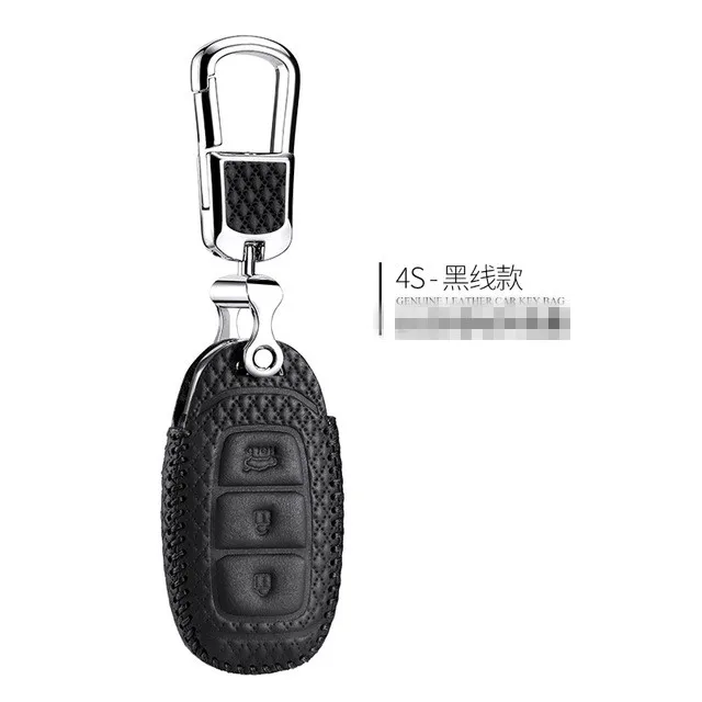 LUCKEASY для hyundai LA FESTA elantra ix35 автомобильный чехол для ключей, кошелек, держатель для ключей - Название цвета: Белый