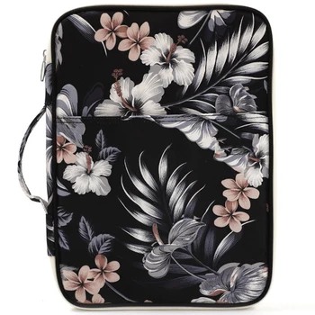 

Flower Folder Multifunction A4 Bag Storage Bag Portable Tablet File Product Waterproof Nylon Storage Bag File Notebook Pen Compu