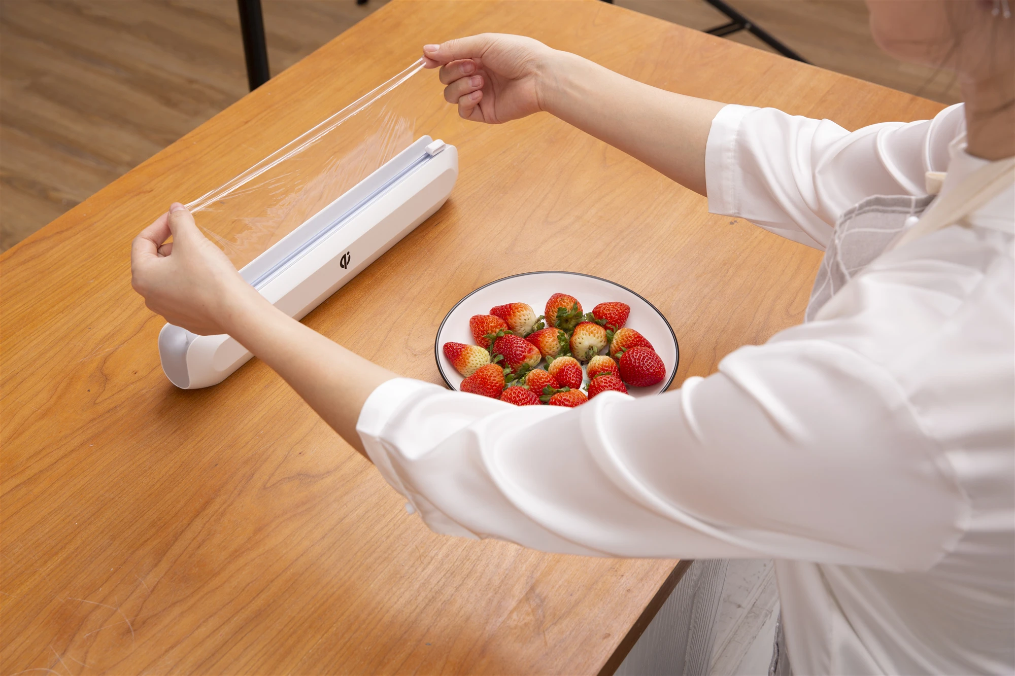 전자 과일 식품 보호 필름 커터, 플라스틱 랩 커터 폴리에틸린 디스펜서 주방 도구