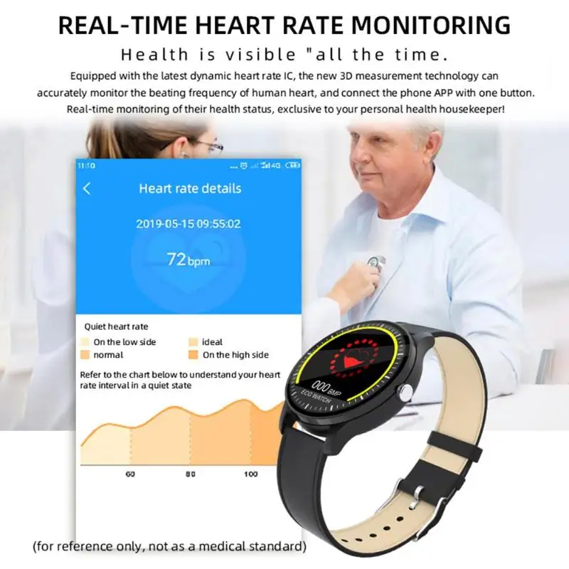S10 Bluetooth Смарт-браслет часы с ЭКГ PPG фитнес-трекер IP67 Smartwatch встряхивание и фотографирование мониторинг сна