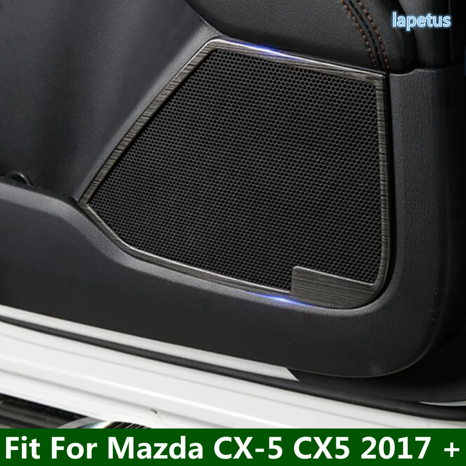 Lapetus Inner Car Door Stereo Speaker Audio Loudspeaker Decoration Frame Cover Trim For Mazda CX-5 CX5 2017 - 2021 Interior Part |