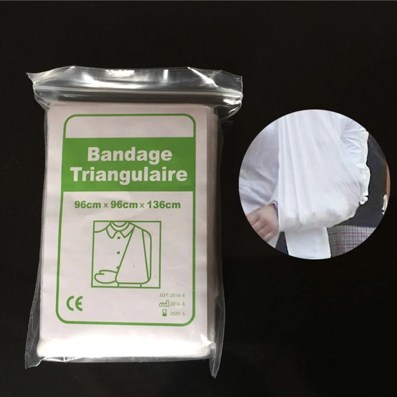 

Bandage Medical Burn Dressing Bandage Triangular First Aid Kit Wrap Bandage Fracture Fixation Emergency Bandage Wound Care