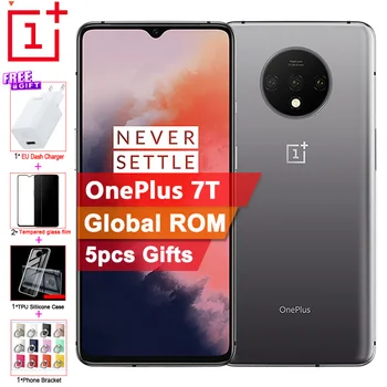 

Global ROM Original OnePlus 7T Mobile Phone 8G 256G 6.55" 90GHz Snapdragon 855 Plus 48MP 2X ZOOM Cameras NFC Cell Phone