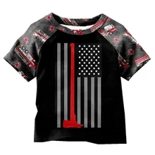 Новинка г.; футболка с короткими рукавами для маленьких мальчиков; ; детская Футболка с рукавами реглан и оборками; одежда