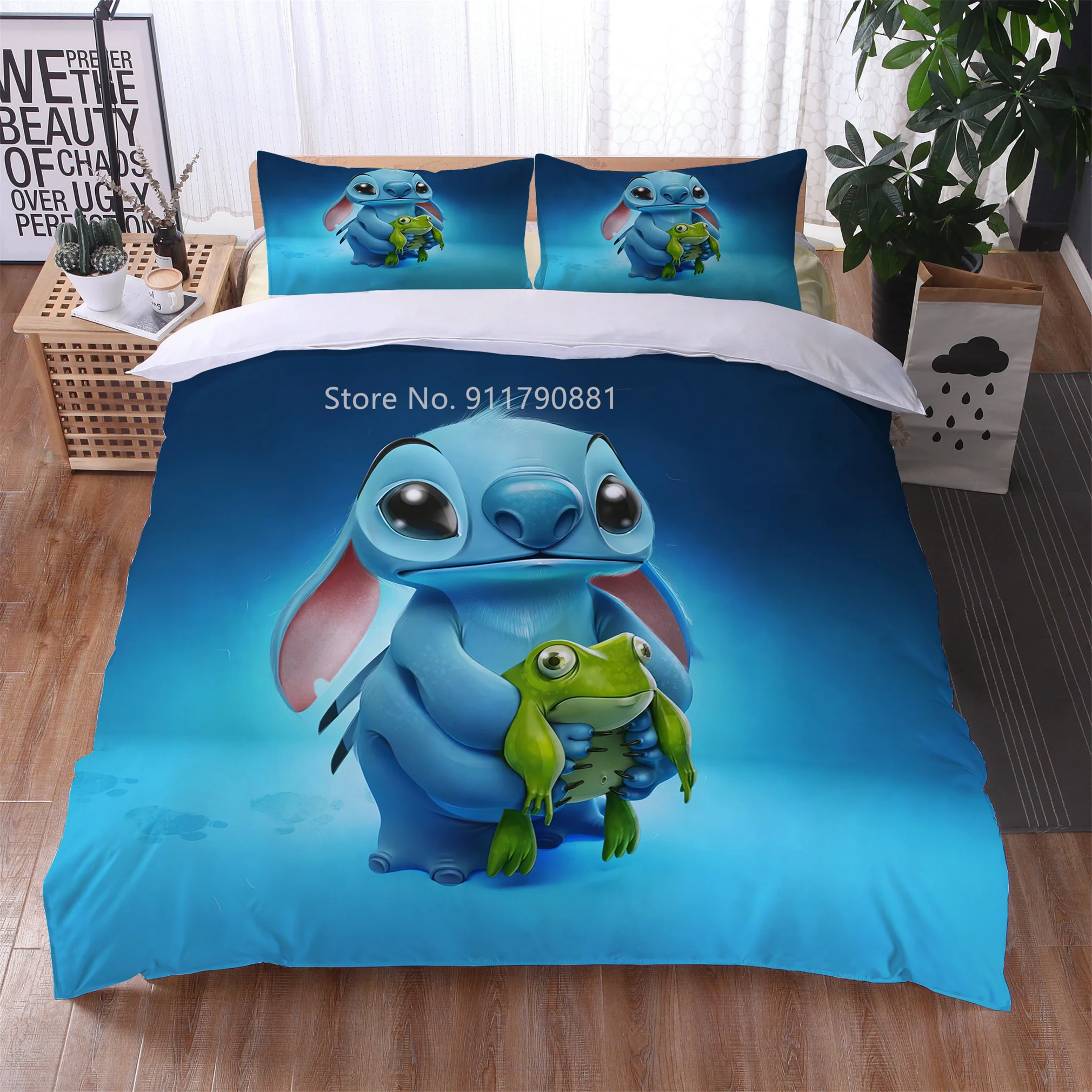 Parure de lit Disney Stitch et Angel en amoureux - Ma Parure