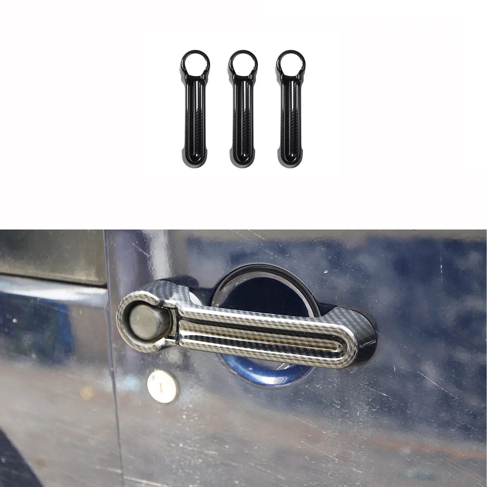 

Car Decoration Steering Wheel & Center Console Air Outlet Trim for Jeep Wrangler JK JKU 2011-2018 plastic Carbon Fiber