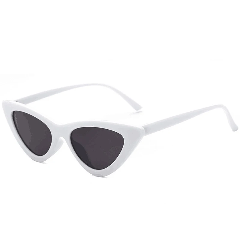 DAVE Модные солнцезащитные очки кошачий глаз женские брендовые Ретро треугольные очки женские милые сексуальные кошачьи очки Oculos de sol UV400 - Цвет линз: 2