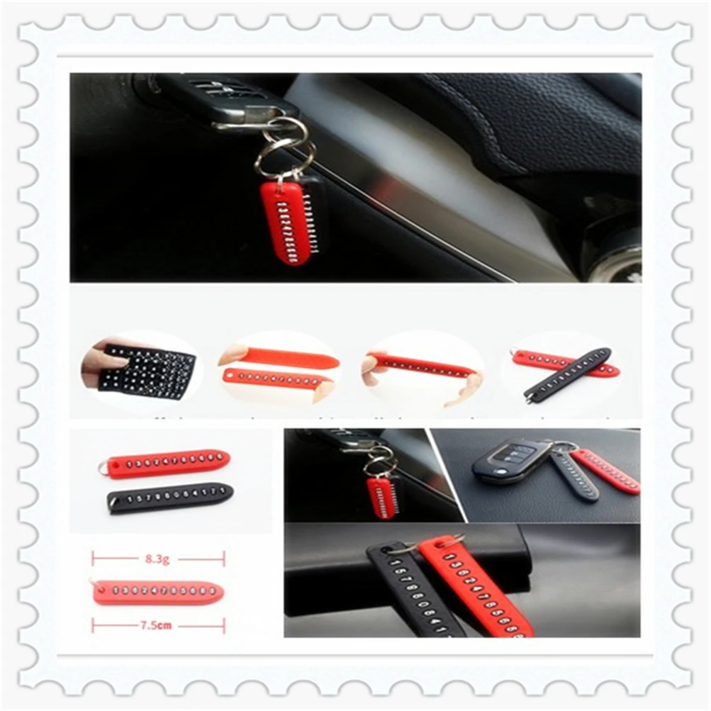 Anti-lost Phone Number Plate Keychain Pendant Auto for Volkswagen VW B6 Jetta Mk5 MK6 Any car autos Phaeton 4.2 EOS 3.2 V6 | Автомобили и