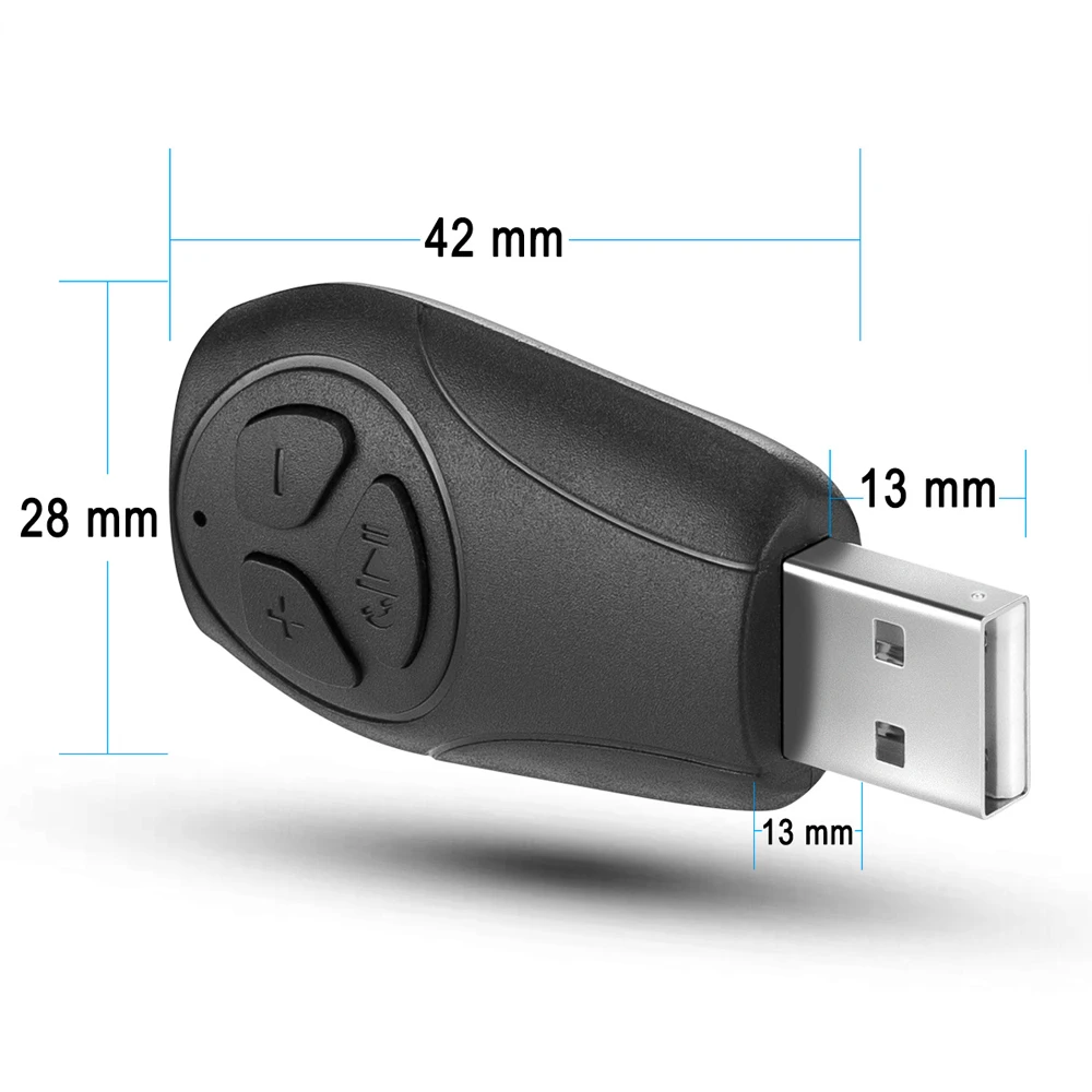 Мини Bluetooth аудио приемник беспроводной аудио адаптер USB Hands-free Комплект Встроенный микрофон AUX Out TF кардридер