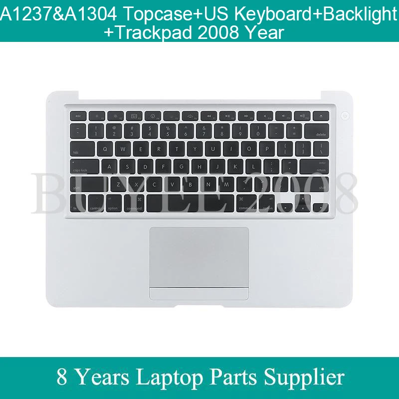 A1237 A1304 Topcase US Keyboard Backlight Trackpad 2008 Year For Macbook Air 13.3" Top Cases Replacement | Компьютеры и офис