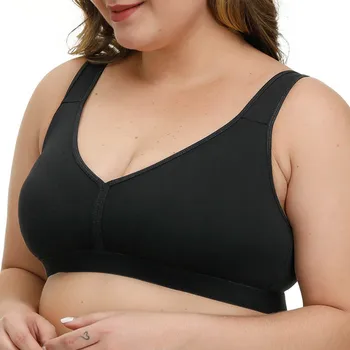 

Seamless Plus Size Women's Bras Large Ultra-thin Cup F G Cup Push Up Brassiere Lingerie Wireless Bralette Cotton Underwear