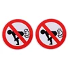 2PCS Interesting No Farting Car Sticker Funny Ass PVC Decal Car Styling Auto Decoration Accessories ► Photo 2/6