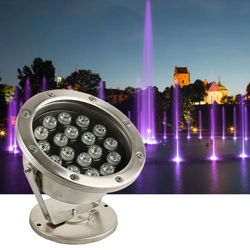IP68 Светодиодный светильник для бассейна 3 Вт 6 9 12 18 24 36 RGB подводная Ночная лампа