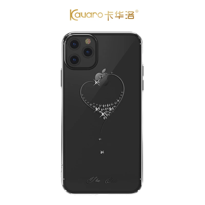 KAVARO чехол с бриллиантами для iPhone 11 Pro Max с кристаллами, стразы, элементы, чехол для iPhone 11/Pro/Max, Жесткий Чехол - Цвет: Wish Black