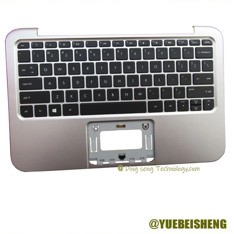 Nuovo/Org Per Hp Envy X2 11-G 11-G000 11-G100 11-G005Tu 11-G024Tu 11-G102Tu Palmrest Tastiera Usa 702369-001, Argento