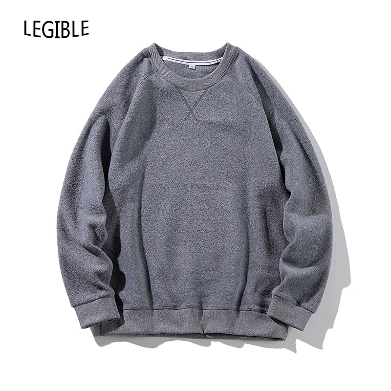 

2019 Spring Autumn Hip Hop Solid Hoodies Sweatshirts Men O-neck Loose Hoodies Men Casual Comfortable Pullover Men