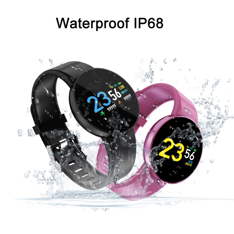 D3Plus Toleda Smartwatch 2020 Dual USB Зарядное устройство крови Давление сердечного ритма SpO2