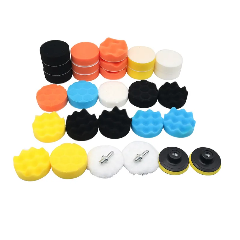 Car Polishing Disc Set Sponge Buffing Pad Kit For Drill Waxing Polisher Adapter Car Polishing Disc Set Sponge Buffing Pad Kit For Drill Waxing Polisher Adapter