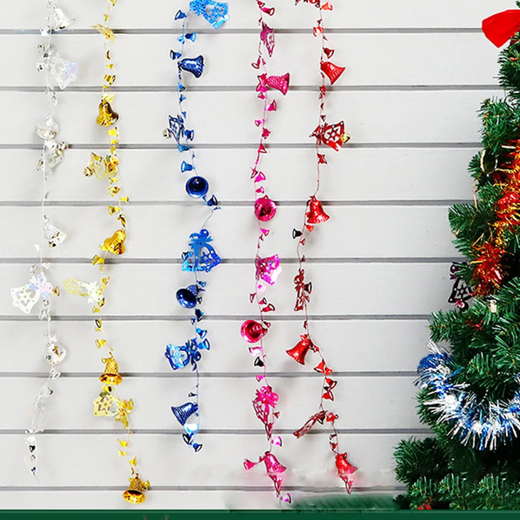 Подвески для рождественской елки, колокольчики, орнамент, цветы, рождественские колокольчики, гирлянды, декорации, рождественские, праздничные, новогодние, вечерние, детские игрушки A301024