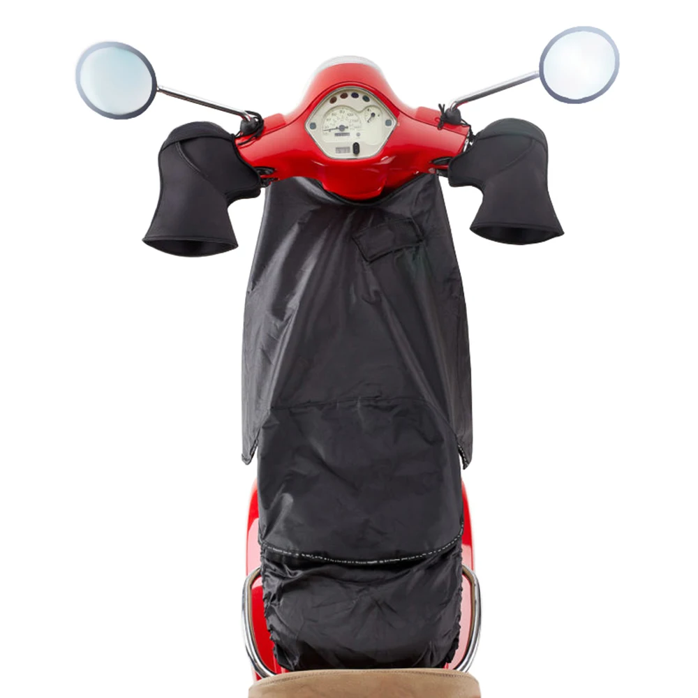 Зимняя мотоциклетная ручка, руль, перчатки, муфта, теплая, водонепроницаемая, ветрозащитная, для скутеров, для ног, покрытие, колено, одеяло, одеяло