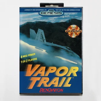 

Vapor Trail 16bit MD Game Card For Sega Mega Drive/ Genesis with Retail Box