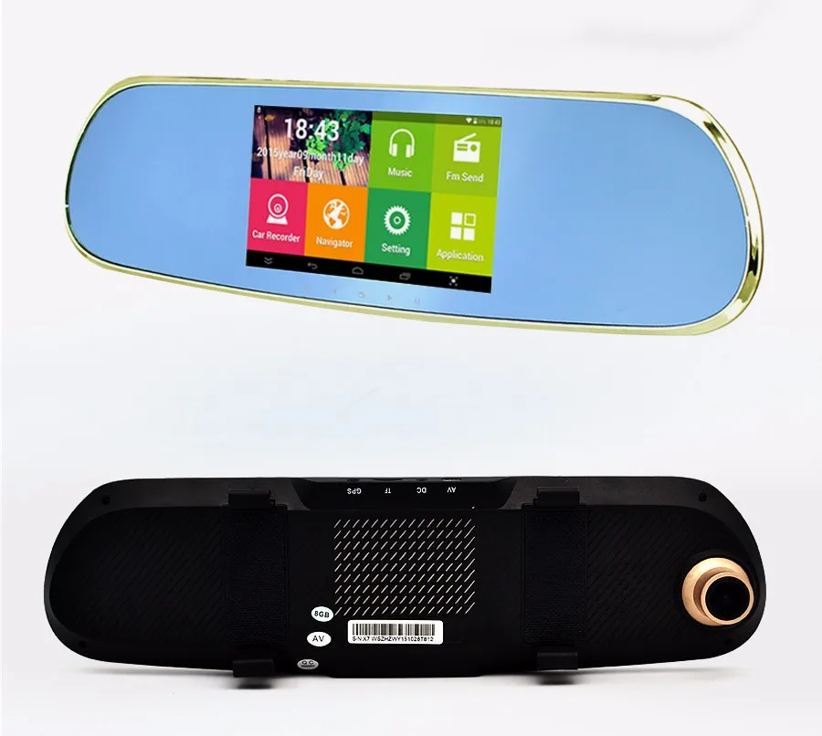 Maiyue star 5,0 дюймов FHD 1080P DVR метр двойной объектив видеокамера на ОС андроид для автомобиля gps навигация Wifi FM зеркало заднего вида dashcam автомобильная камера