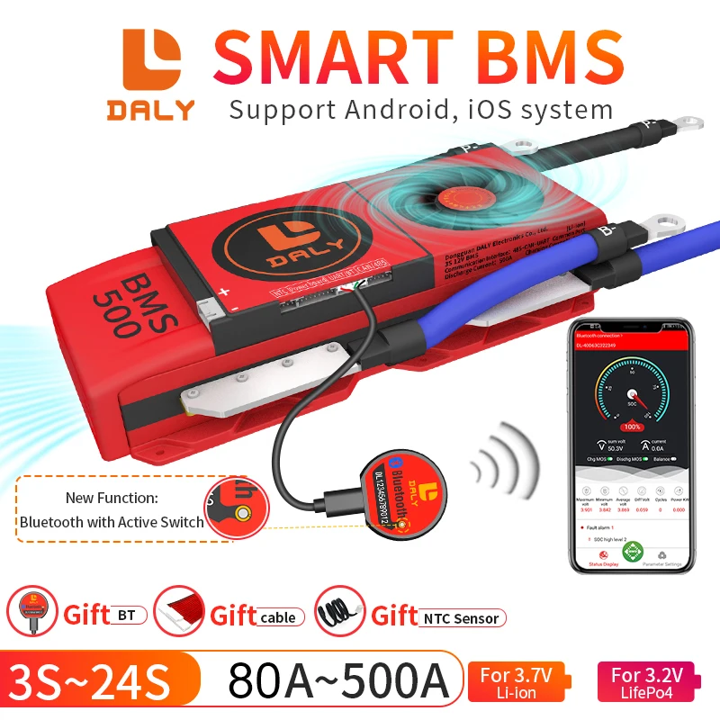 Smart BMS 4S LiFePo4 12 в 48 30A 60A 80A 100A 120A 150A 200A 250A 300A 400A 3S-32S Li-Ion LTO 3S 7S 8S 12S 13S 16S 24S | Электроника