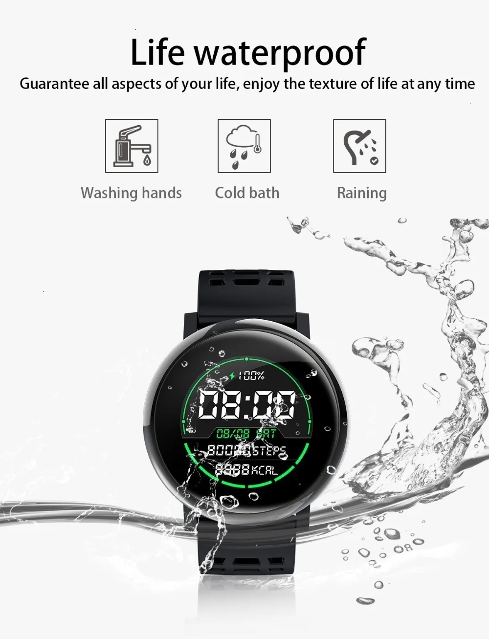 COXRY, спортивные Смарт-часы, мужские, Bluetooth, часы для здоровья, женские, фитнес, пульсометр, наручные часы, кровяное давление, умные часы, IOS, Android