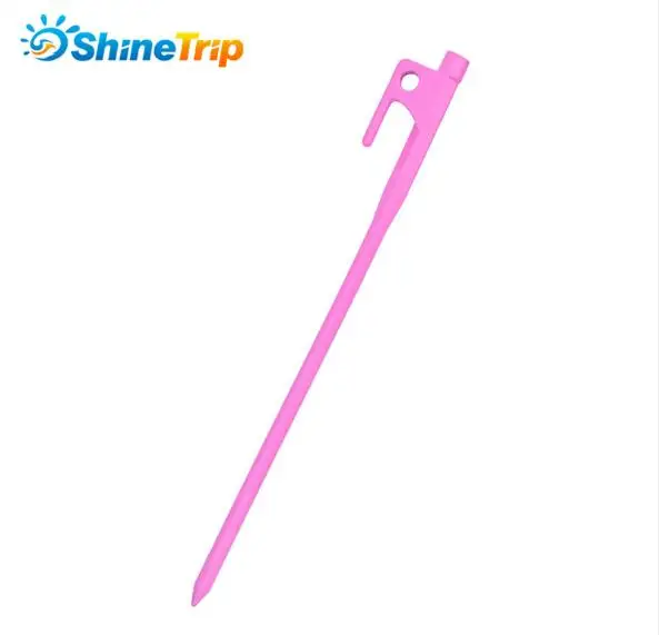 20cm pink Колышек для палатки(4 шт.) Shinetrip 20/30 см высокопрочного колышек для палатки Сталь открытый колышек для палатки Аксессуары для палаток - Цвет: 20cm pink