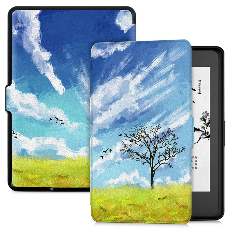 Смарт-чехол AROITA для Kindle Paperwhite eReader(5-го-6-го-7-го поколения-2012/2013// выпуска)-с автоматическим выключением/пробуждением - Цвет: Autumn