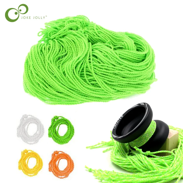 10Pcs 100% Cotton Light Professional YoYo Ball Bearing String Trick Yo-Yo Kids Magic Juggling Toy 10 Shares YoYo Rope 1.05M GYH 1