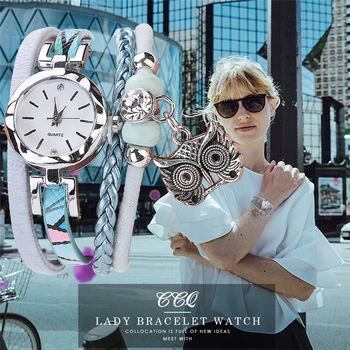

Hot sale Women Watches Quartz Analog Pendant Owl Dress Bracelet Ladies Watches Relogio Female Clock Feminino Casual Kol Saati