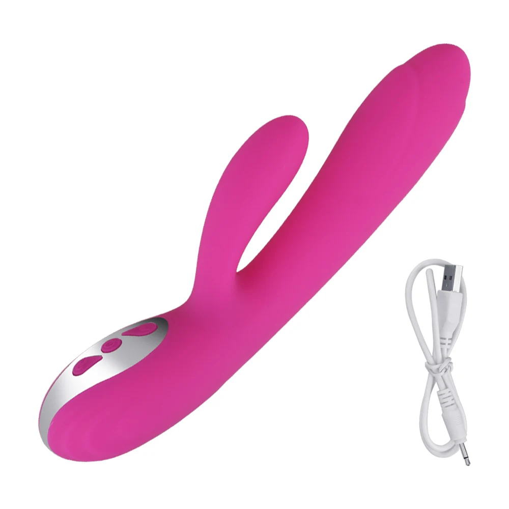 Heating Rabbit Vibrator With G Spot Massager And Clitoris Stimulation_voghion.com