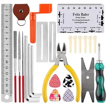 

Guitar Repairing Tool Kit 26Pcs with Carry Bag for Guitar Ukulele Bass Mandolin 448C