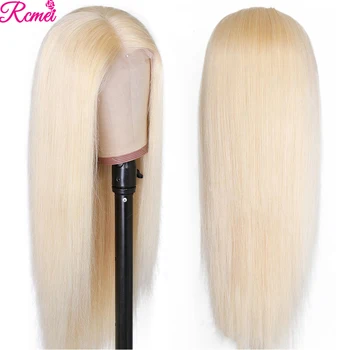 

Middle Part 613 Honey Blonde Lace Front Wig 28'' Brazilian Straight Lace Part Front Human Hair Wig Pre Plucked 13*1 Remy Wig 150