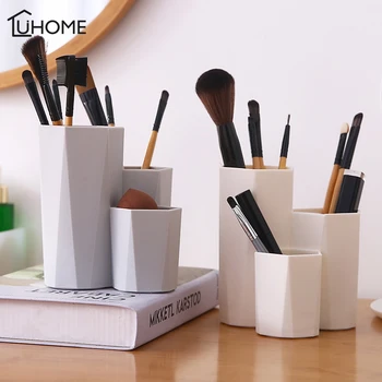 

3Grid Desktop Cosmetics Storage Box Makeup Organizer Case Jewelry Makeup Brush Holder Desk Pen Pencil Organizer Sundries Storage
