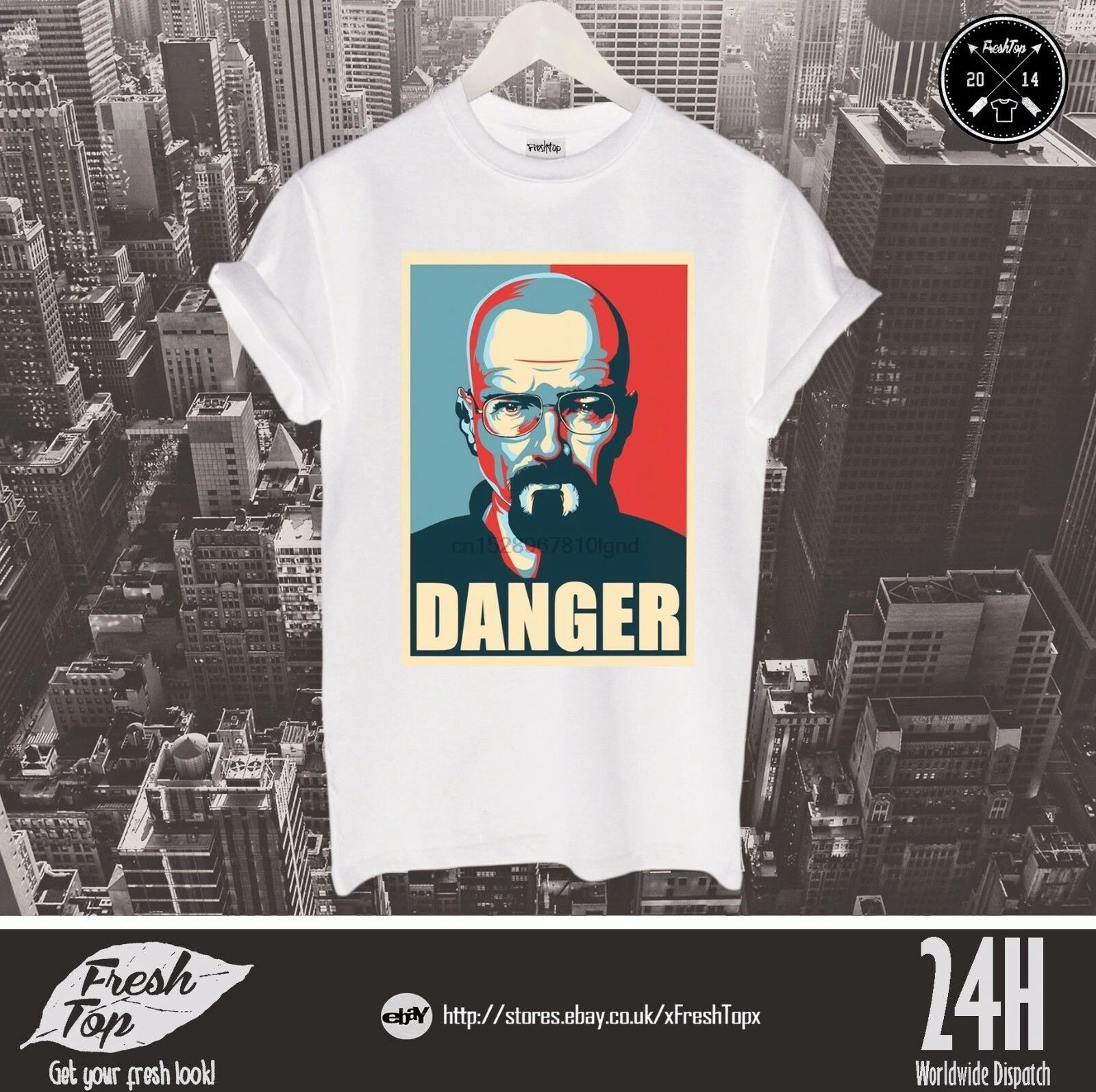 Harajuku уличная рубашка Menwalter White Jesse Pinkman Heisenberg Футболка Топ I Am The Danger |