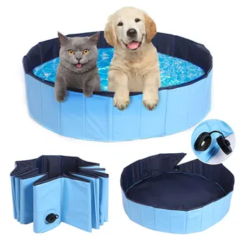 

Foldable Dog Pool Pet Bath Swimming Tub PORTABLE Durable Collapsible Bathing Pool for Dogs Cats